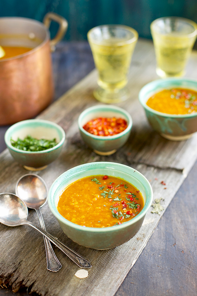 Indian Spiced Red Lentil Soup ⋆